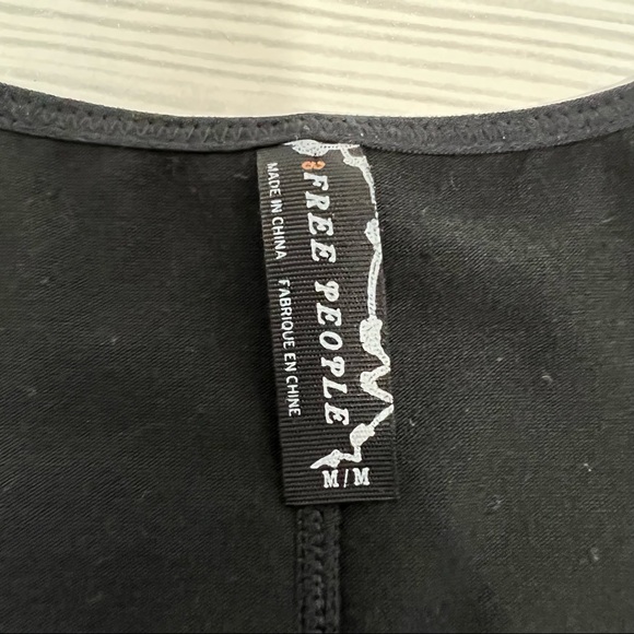 SOLD Free People Women’s Body Shaper Corset Style Black Lace Tank Top - Picture 15 of 16